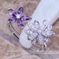 2018 Top factory wholesale austria certificate women flower ring